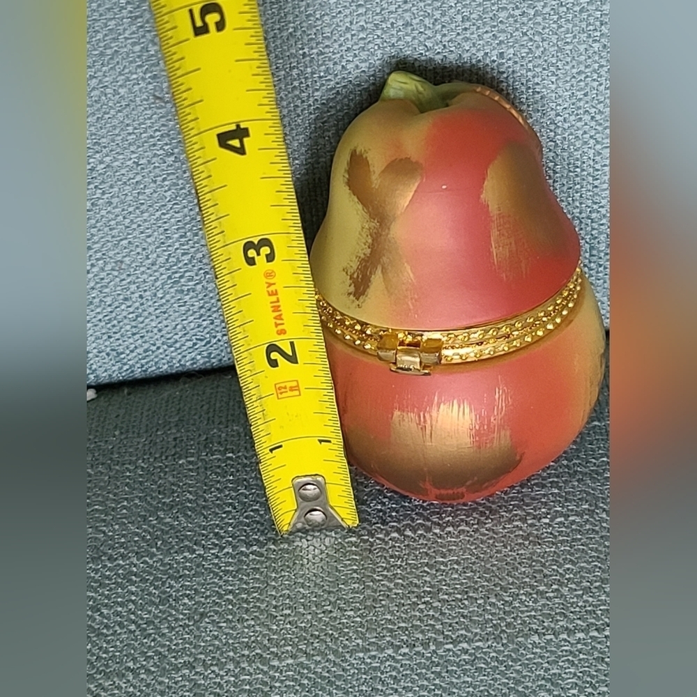 Partridge and Pear tree Trinket box, ceramic Romans - Picture 8 of 9